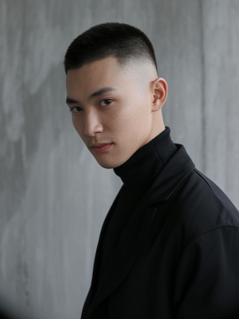 Long Buzz Cut with High Skin Fade
