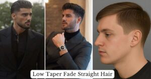 Low Taper Fade Straight Hair