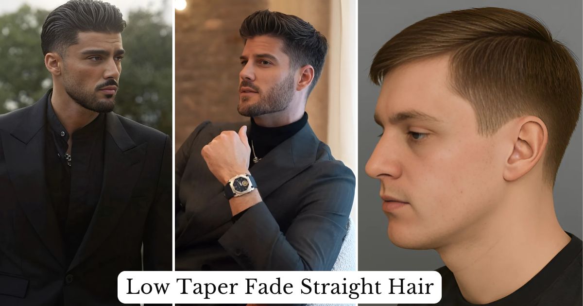Low Taper Fade Straight Hair