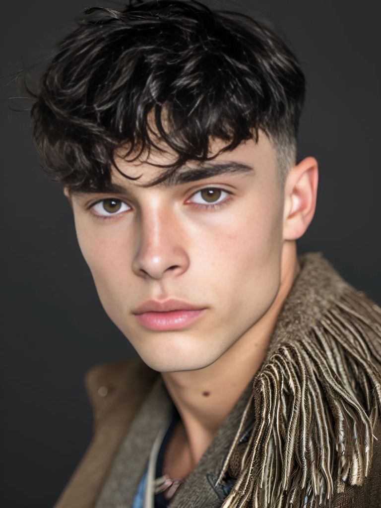 Low Taper Fade with Textured Straight Hair