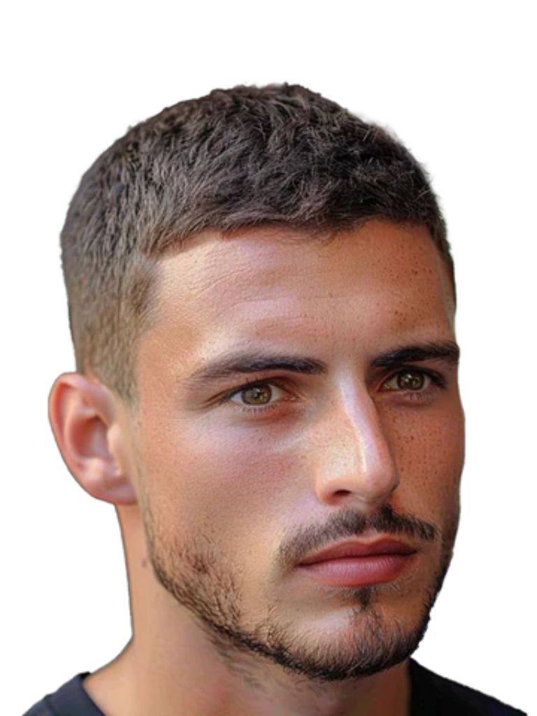 Crew Cut with Low Taper