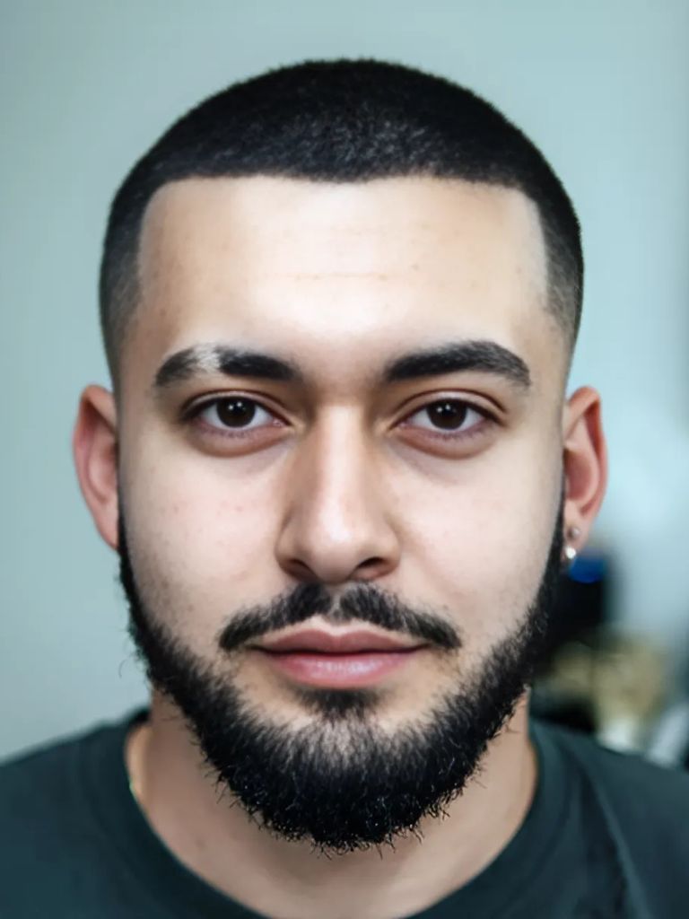 Low Taper Fade with Buzz Cut