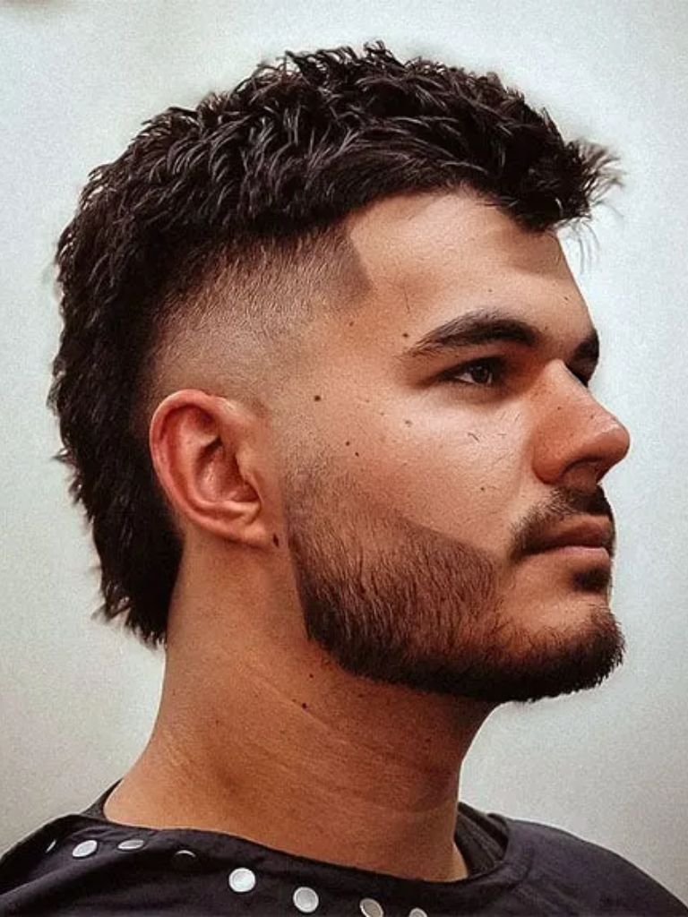 Modern Mullet with Mid Fade