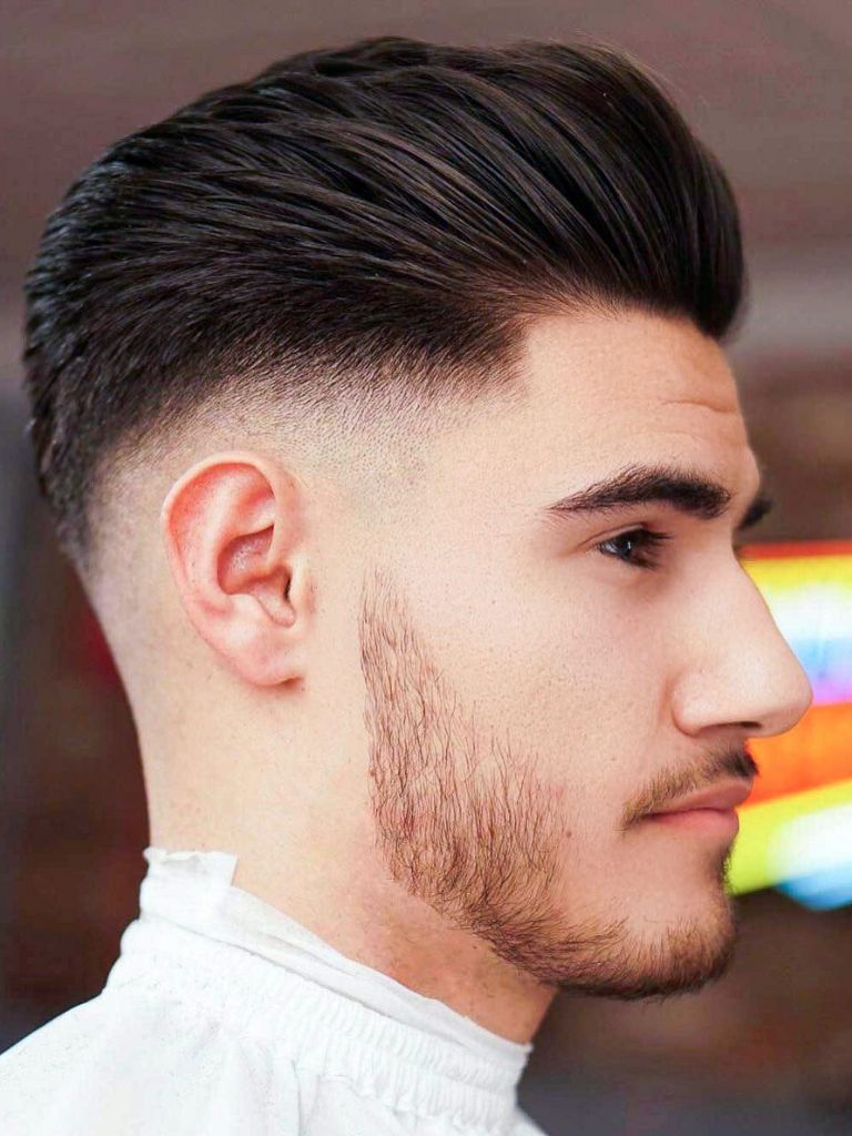 Pompadour with Mid Fade
