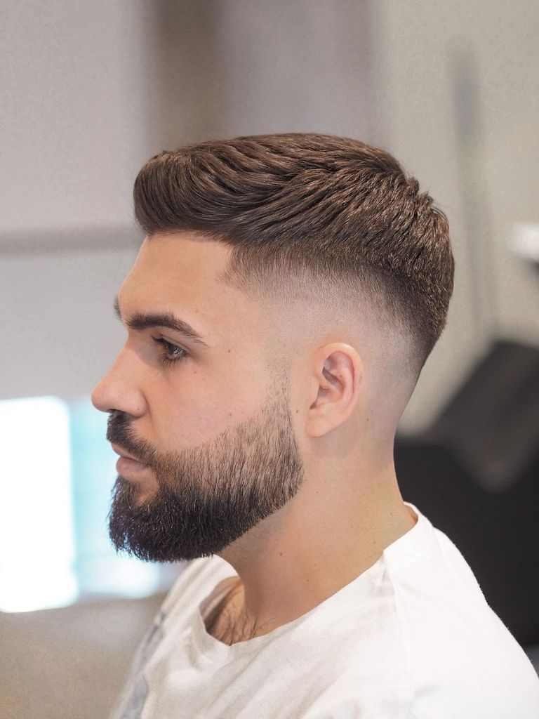 Short Hair with Mid Fade